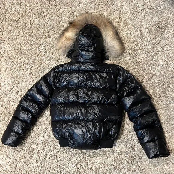 NWOT Moncler Bulgarie Black Pure Goose Down Coat. Size 1-Small. Unisex